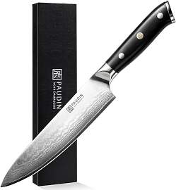 PAUDIN Damastmesser 20 cm Kochmesser profi