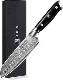 PAUDIN Santokumesser Damastmesser 17 cm, Ultra