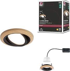 Paulmann 92238 EBL Set Lanati Coin schwenkbar LED