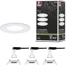 Paulmann 92980 Nova LED Einbauleuchte 3er Set rund 