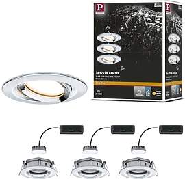 Paulmann 93684 Nova Plus LED Einbauleuchte 3er Set 