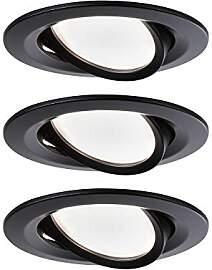 Paulmann 94471 Nova LED Einbauleuchte 3er Set Coin 
