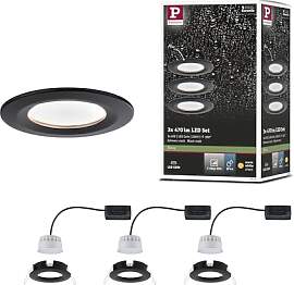 Paulmann 94474 Nova LED Einbauleuchte 3er Set