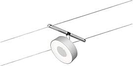Paulmann 94476 LED Seilsytem Circle Einzelspot