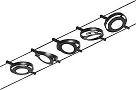 Paulmann Wire Systems Set RoundMac 5x4,5W Schwarz