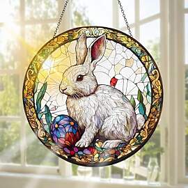 Pavemlo Kaninchen Buntglas Sonnenfänger