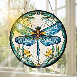 Pavemlo Libelle Buntglas Sonnenfänger