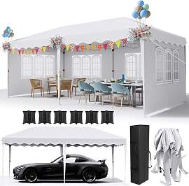 Pavillon 3x6 Wasserdicht Stabil,Faltpavillon