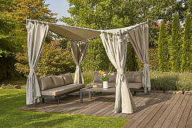 Pavillon-Ersatzdach SIENA GARDEN, grau, B:300cm