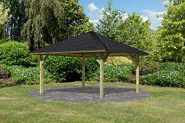 Pavillon KARIBU "Holm 1", beige (braun,