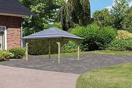 Pavillon KARIBU "Kirn 1", grau (braun,