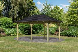 Pavillon KARIBU "Perida", beige (braun,