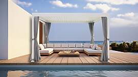 Pavillon KONIFERA "Palma", weiß (weiß, 