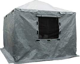 Pavillon-Schutzhülle SOJAG, grau, B:303cm H:292cm 