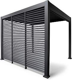 Pavillon-Seitenteil Deluxe ca. 113x240 cm Anthrazit