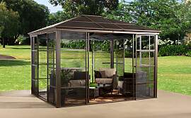 Pavillon SOJAG "Castel 10x12", braun