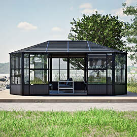 Pavillon SOJAG "Charleston 12x18", grau