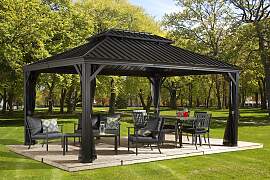 Pavillon SOJAG "Gazebo Messina", grau