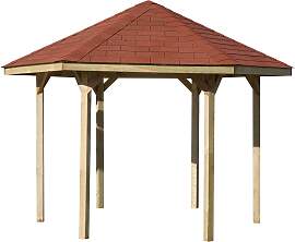 Pavillon WEKA "656 Gr.1, inkl. roten