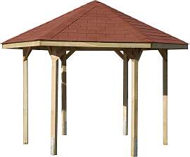 Pavillon WEKA "Paradies 1", braun,