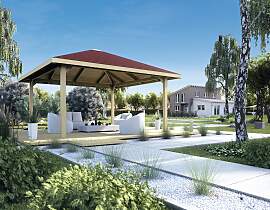 Pavillon WEKA "Paradies 2", braun,