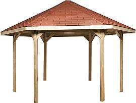 Pavillon WEKA "Paradies 2", braun,