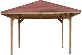 Pavillon WEKA "Paradies 3", braun,