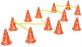 PawHut Hund Agility Set orange Kunststoff B/H/L:
