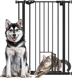 PawHut Treppenschutzgitter Türschutzgitter Ohne