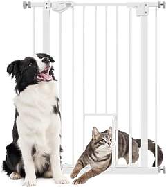 PawHut Treppenschutzgitter Türschutzgitter Ohne