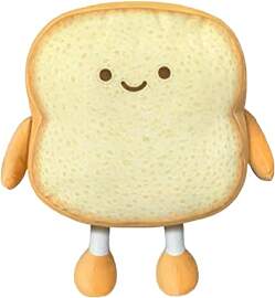 pclapora Toastbrot Kissen, 18 cm Lustiges