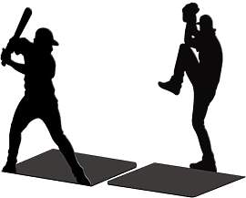 Peacoblue Buchstütze Dekorativ Modern Baseball