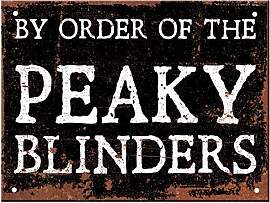 Peaky Blinders Metall-Wandschild – Befestigungen 