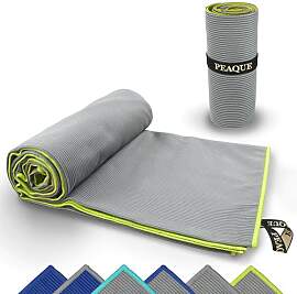 PEAQUE Mikrofaser Handtuch mit Struktur – Leicht 