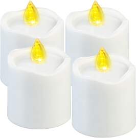 PEARL Grab LED-Kerzen: 4er-Set flackernde