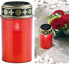 PEARL Grableuchte: Solar-LED-Grablicht mit