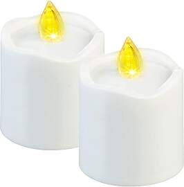 PEARL LED Grabkerzen: 2er-Set flackernde