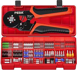PEBA Vierkant Crimpzange Set inkl. 28 Größen