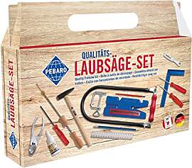 Pebaro 925P Laubsäge-Set im Tragegriff-Karton, 21 