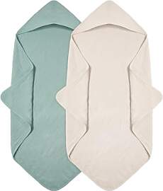 Peepeemax Kapuzenhandtuch Baby 2er-Pack, Musselin