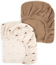 Peepeemax Musselin-Baumwolle Spannbettlaken