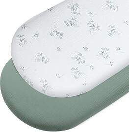 Peepeemax Musselin Spannbettlaken Beistellbett