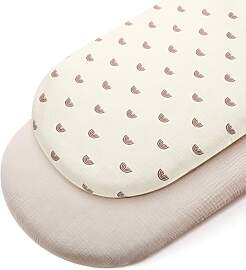 Peepeemax Musselin Spannbettlaken Beistellbett