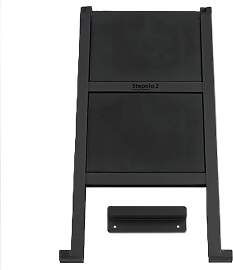 Peka Stepolo2 600.0340.37 Zwei-Trittleiter Schwarz