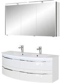 Pelipal Serie 7045 Badmöbel-Set SET-167-128 Weiß 
