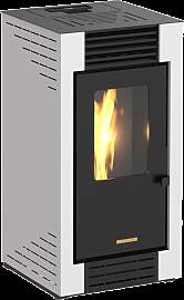 Pelletofen BLAZE "»Poly 2025«", weiß, 