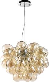 Pendelleuchte Balbo Nickel/Bernstein max. 28 Watt