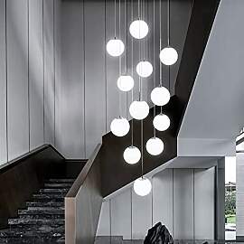 Pendelleuchte Modern Treppenhaus Aus Kugel