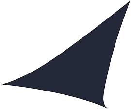 Perel Dreieckiges Sonnensegel 5 x 5 x 5 m aus