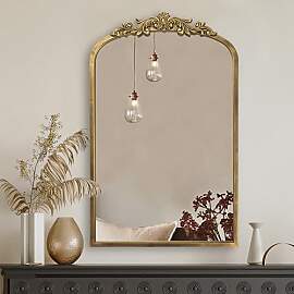 PERFNIQUE Gold Vintage Spiegel, 76 x 48 cm